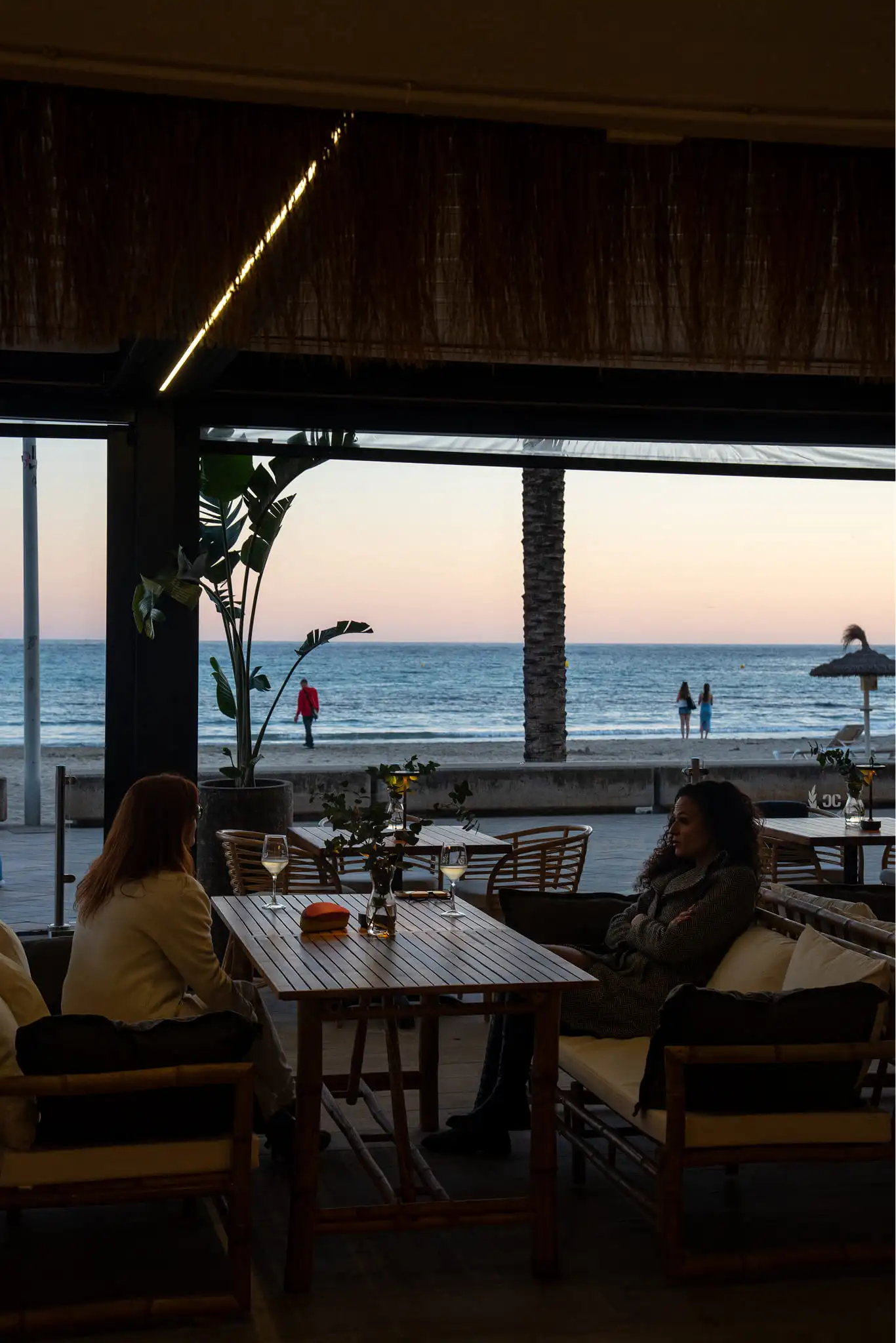 Vistas al mar desde Contro Corrente beach club
